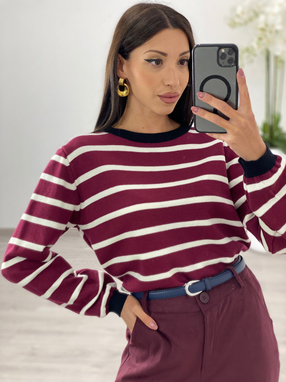 Maglia “Italia” Bordeaux