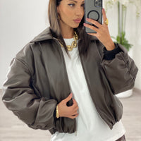 Bomber Lumina Marrone