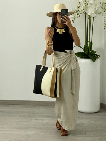 Gonna “Amalfi” Beige