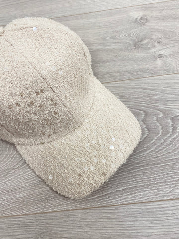 Cappello “Paillettes” Beige