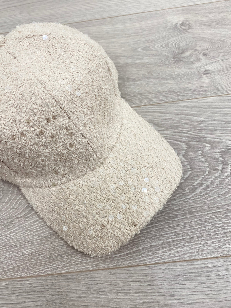 Cappello “Paillettes” Beige