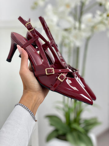 Slingback "Mila" Bordeaux