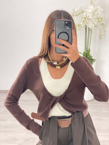 Maglia "Serena" Marrone