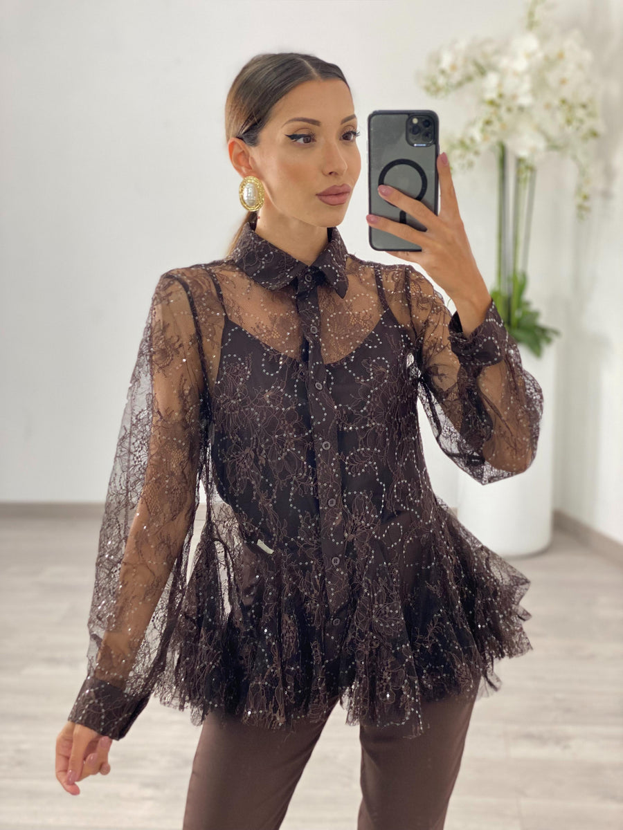 Camicia "Luxury" Marrone