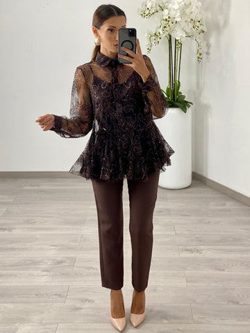 Pantalone "Nina" Marrone