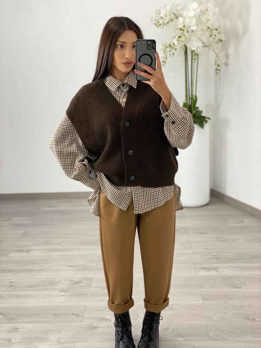 Gilet "Marrone" Lumina
