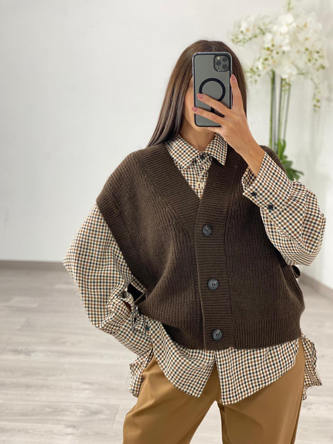 Gilet "Marrone" Lumina