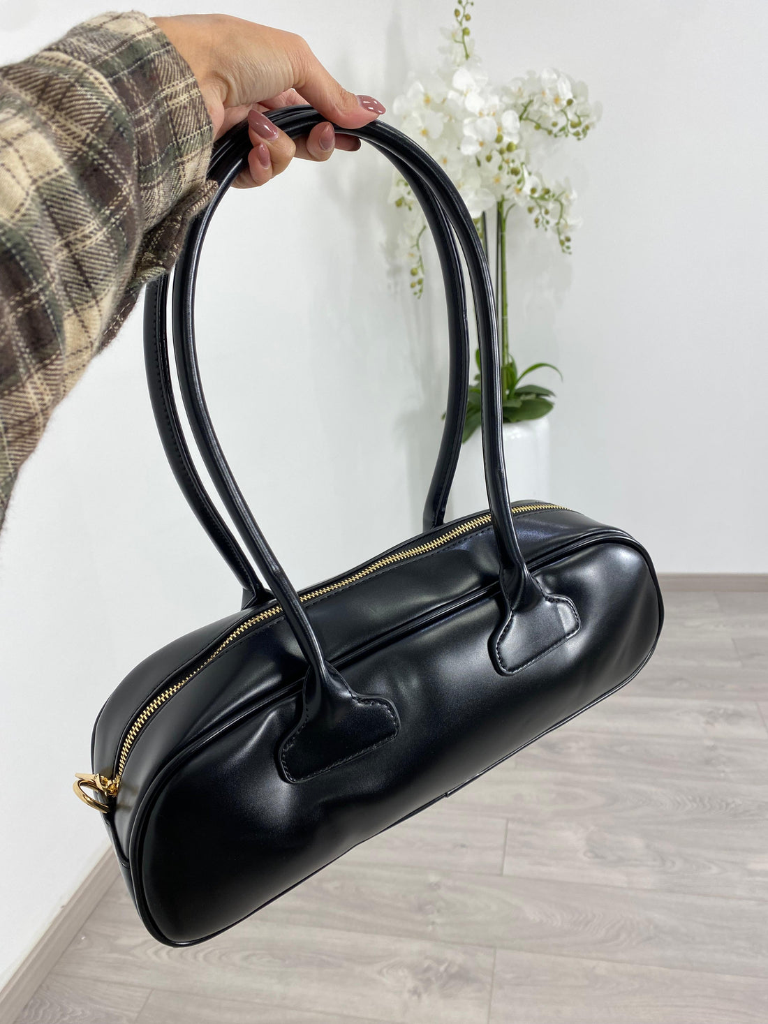 Borsa "Baguette" Nero