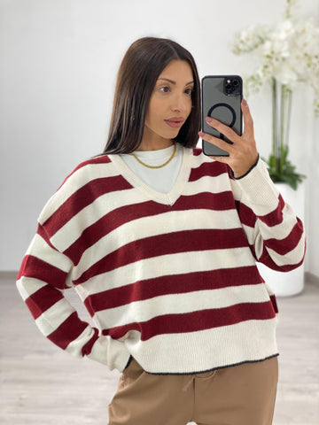 Maglia "Anya" Bordeaux