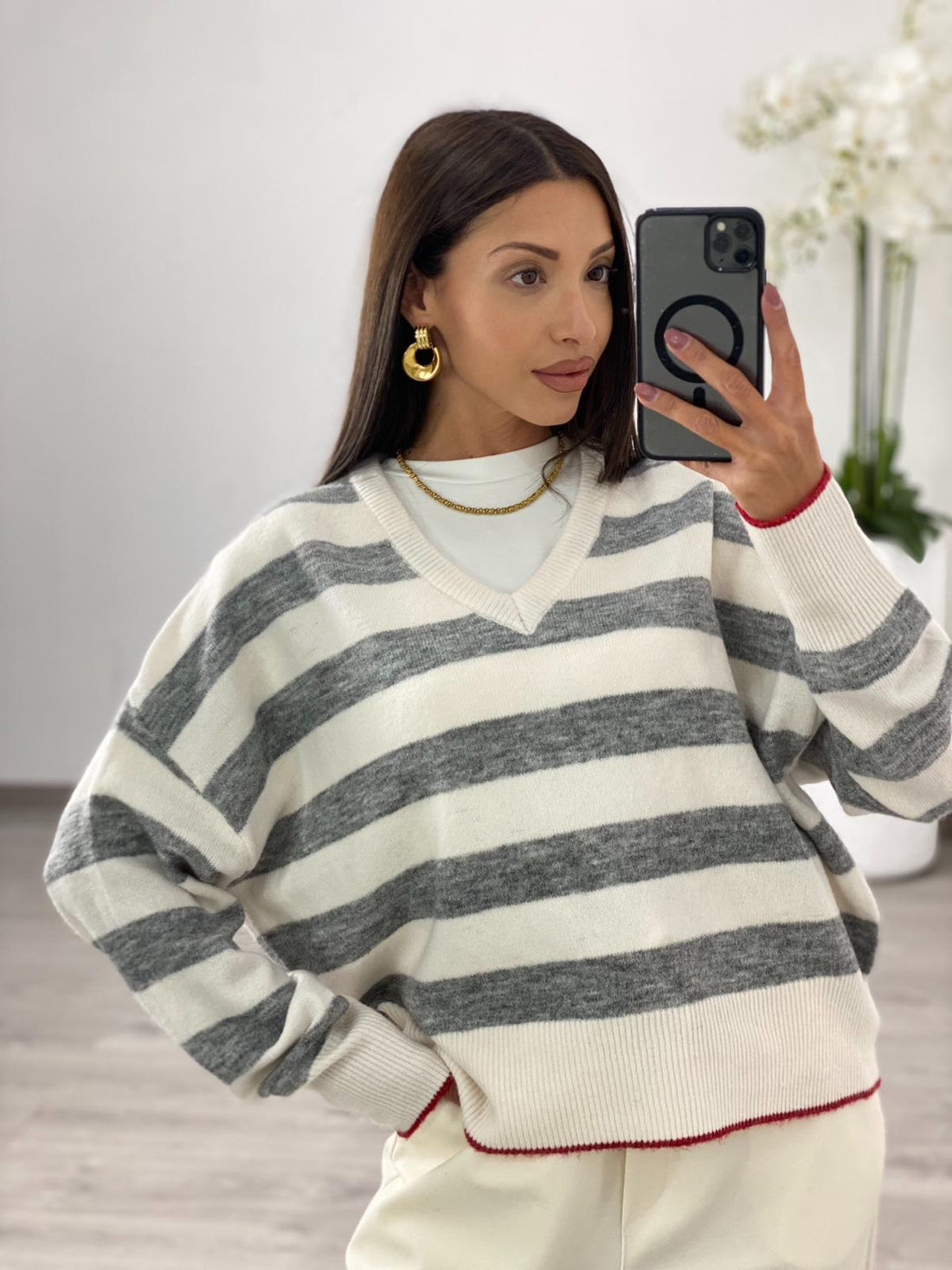 Maglia "Anya" Grigia