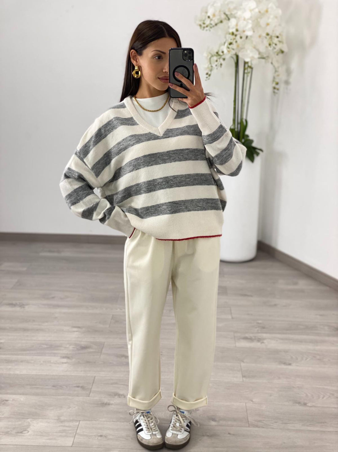 Maglia "Anya" Grigia