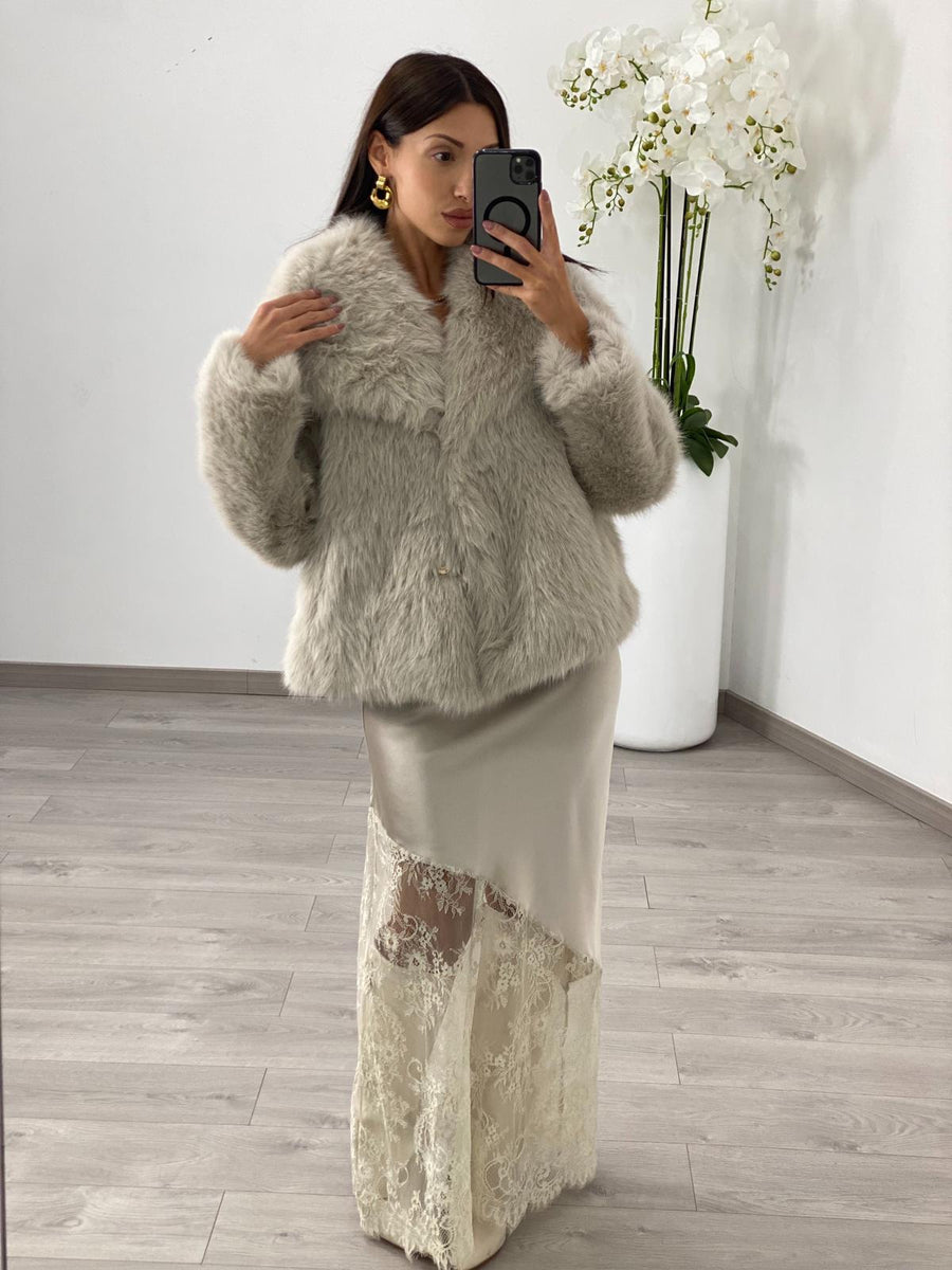 Pelliccia "Sveva" Beige