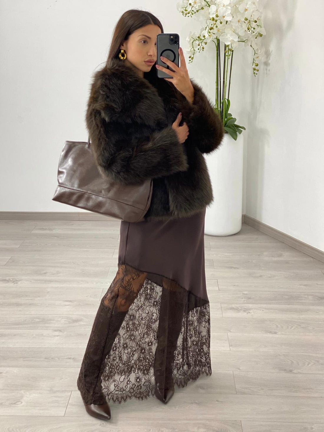 Pelliccia "Sveva" Marrone