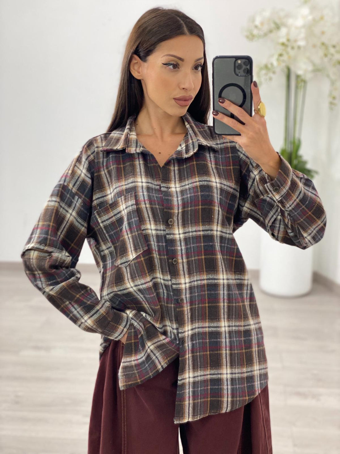 Camicia "Victoria" Bordeaux