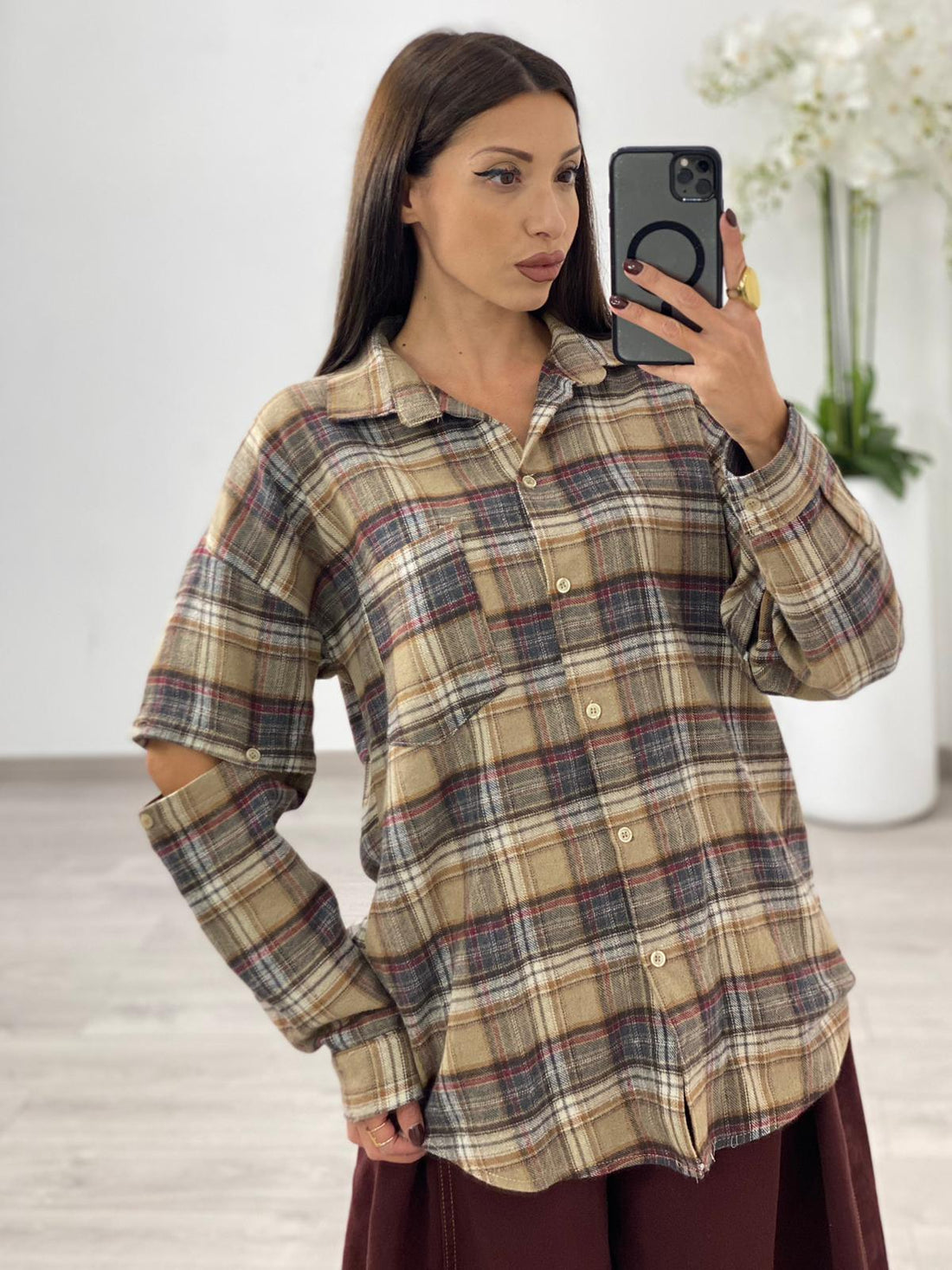 Camicia "Victoria" Beige