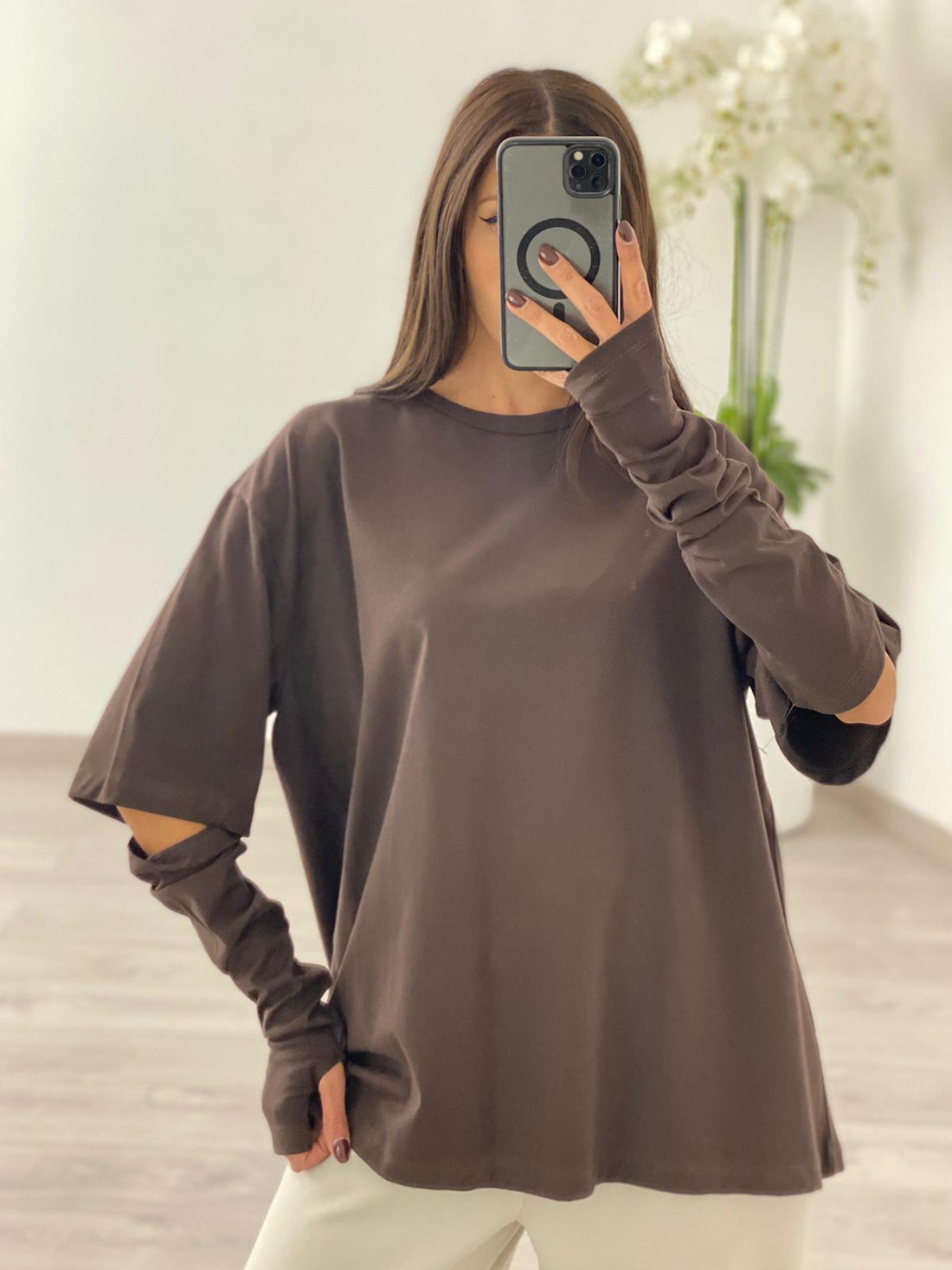 T-shirt "Emily" Marrone