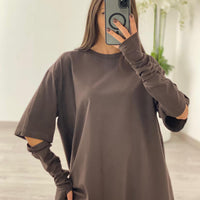 T-shirt "Emily" Marrone