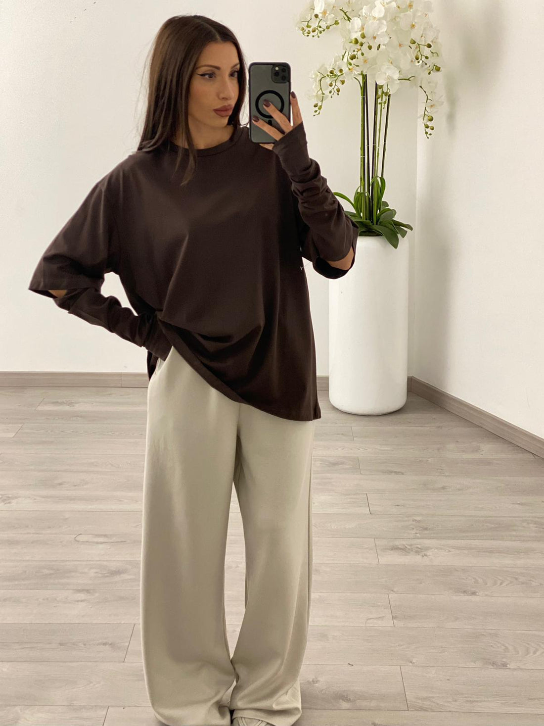 T-shirt "Emily" Marrone