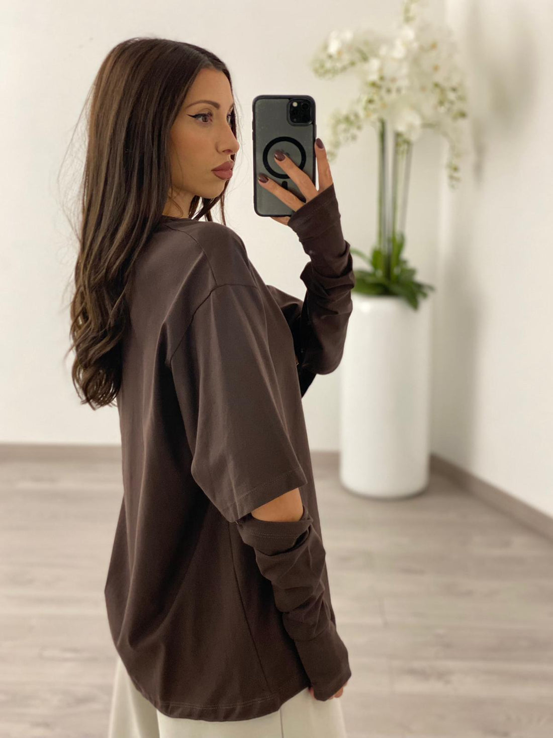 T-shirt "Emily" Marrone