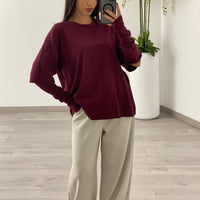 T-shirt "Emily" Bordeaux