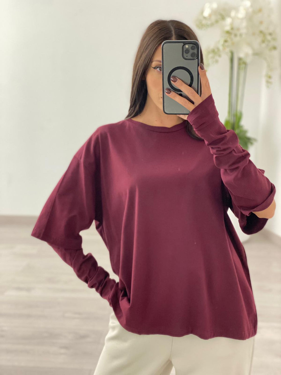 T-shirt "Emily" Bordeaux