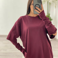 T-shirt "Emily" Bordeaux