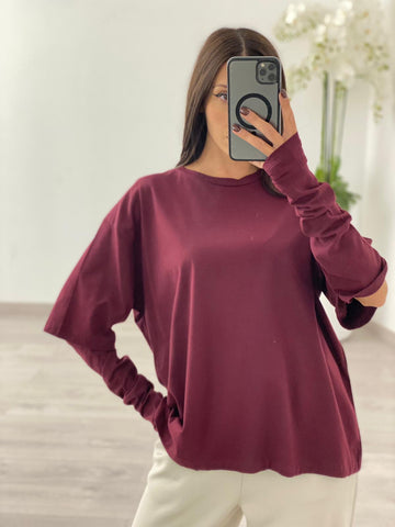 T-shirt "Emily" Bordeaux