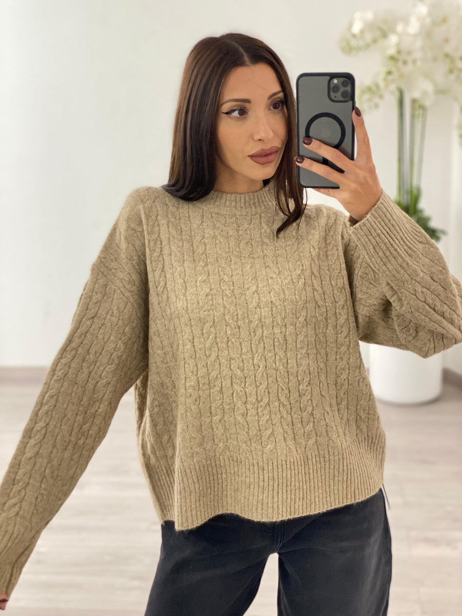 Maglia "Daria" Cammello