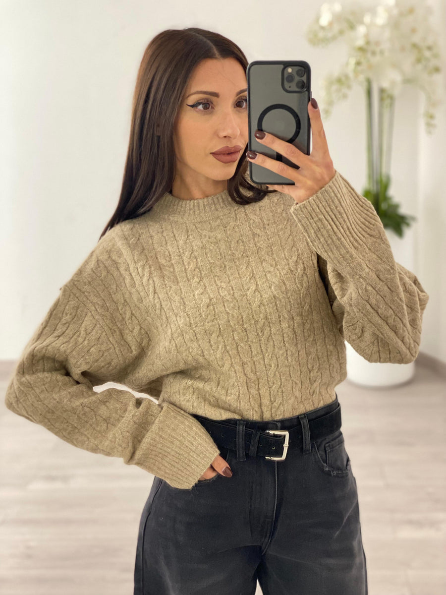 Maglia "Daria" Cammello