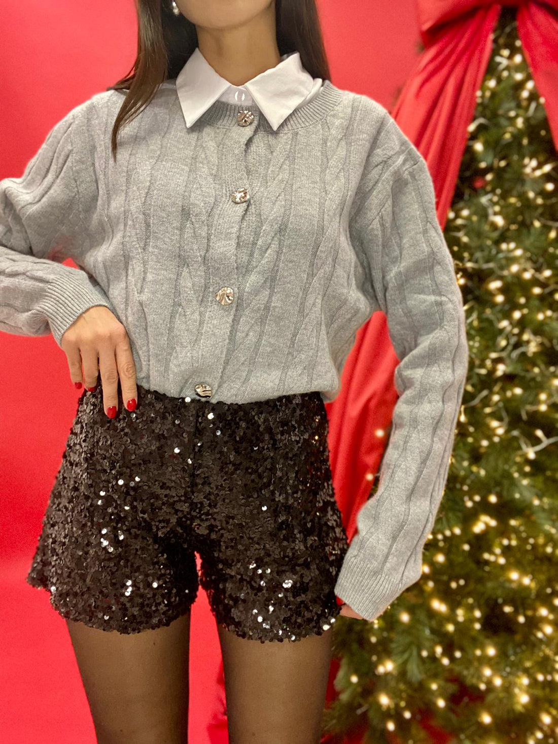 Pantaloncino "Shine" Nero