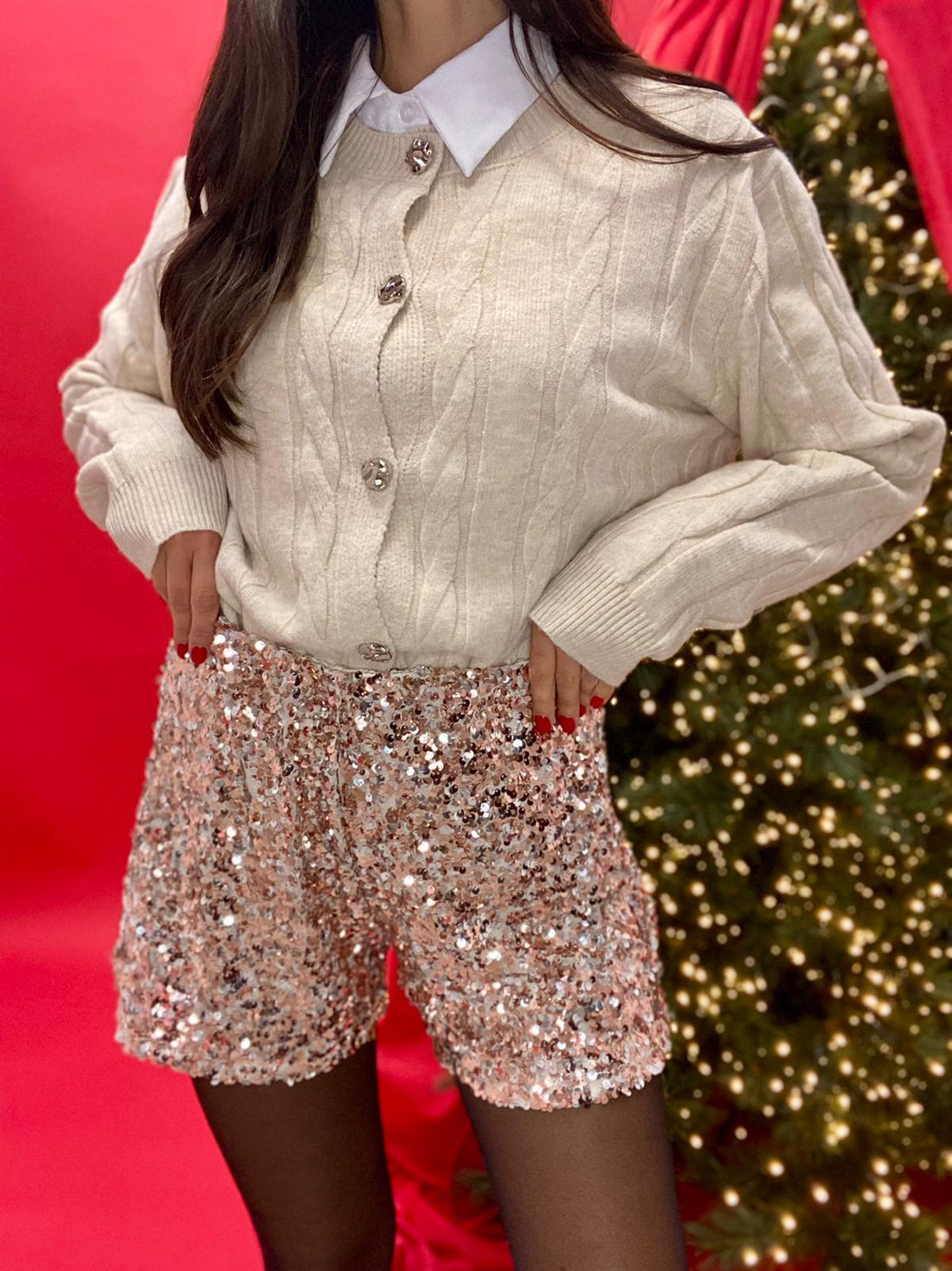 Pantaloncino "Shine" Rosa