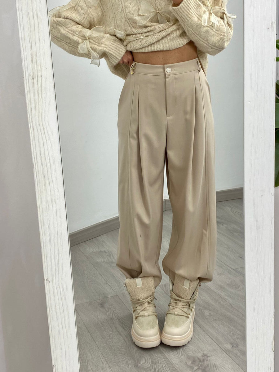 Pantalone "Alma" Beige