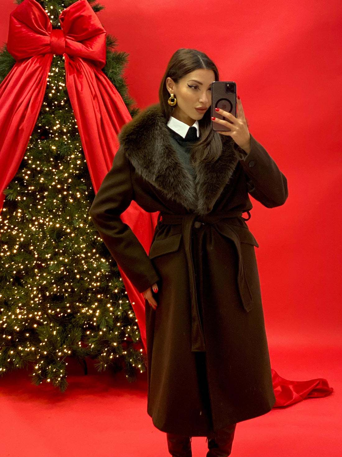 Cappotto "Sofia" Marrone