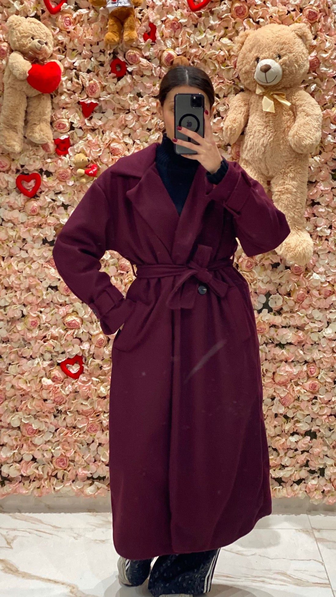 Cappotto "Amara" Bordeaux