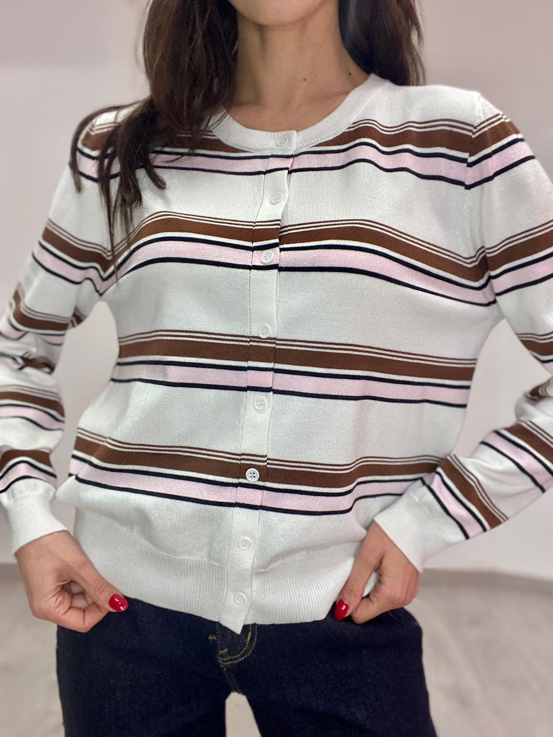 Cardigan "Penny" Bianco