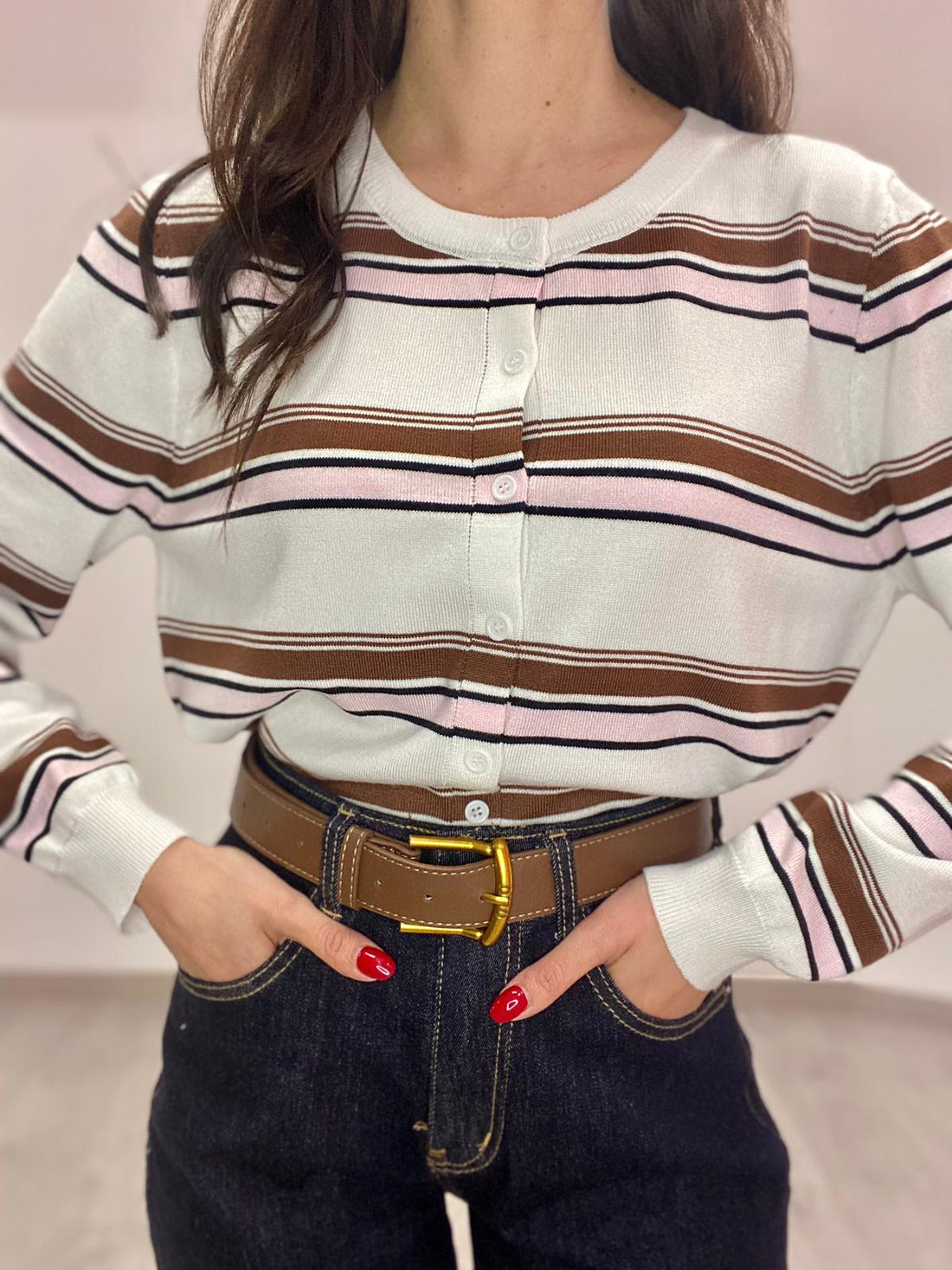 Cardigan "Penny" Bianco