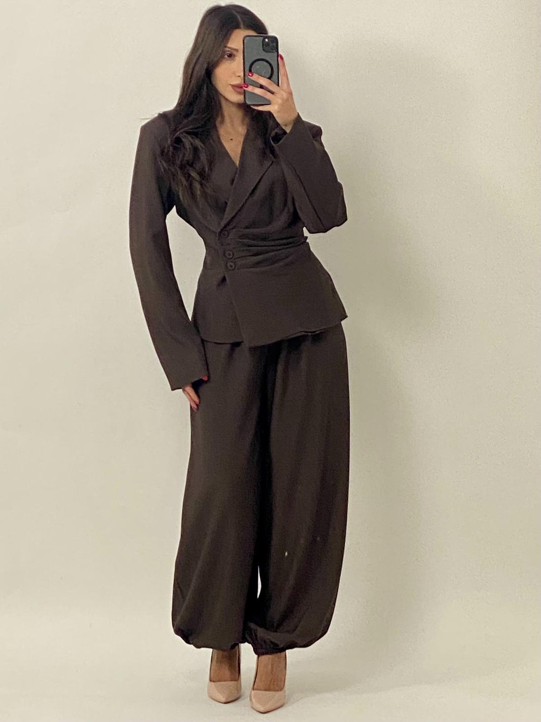 Tailleur "Sahara" Marrone