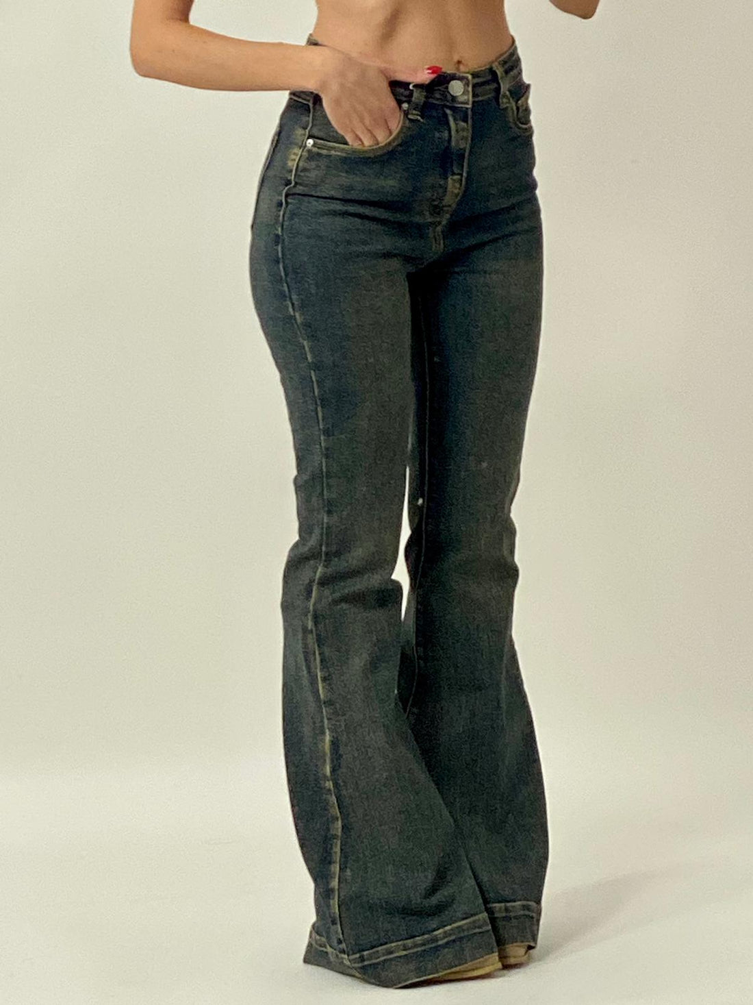 Jeans "Corinne" Sabbiato