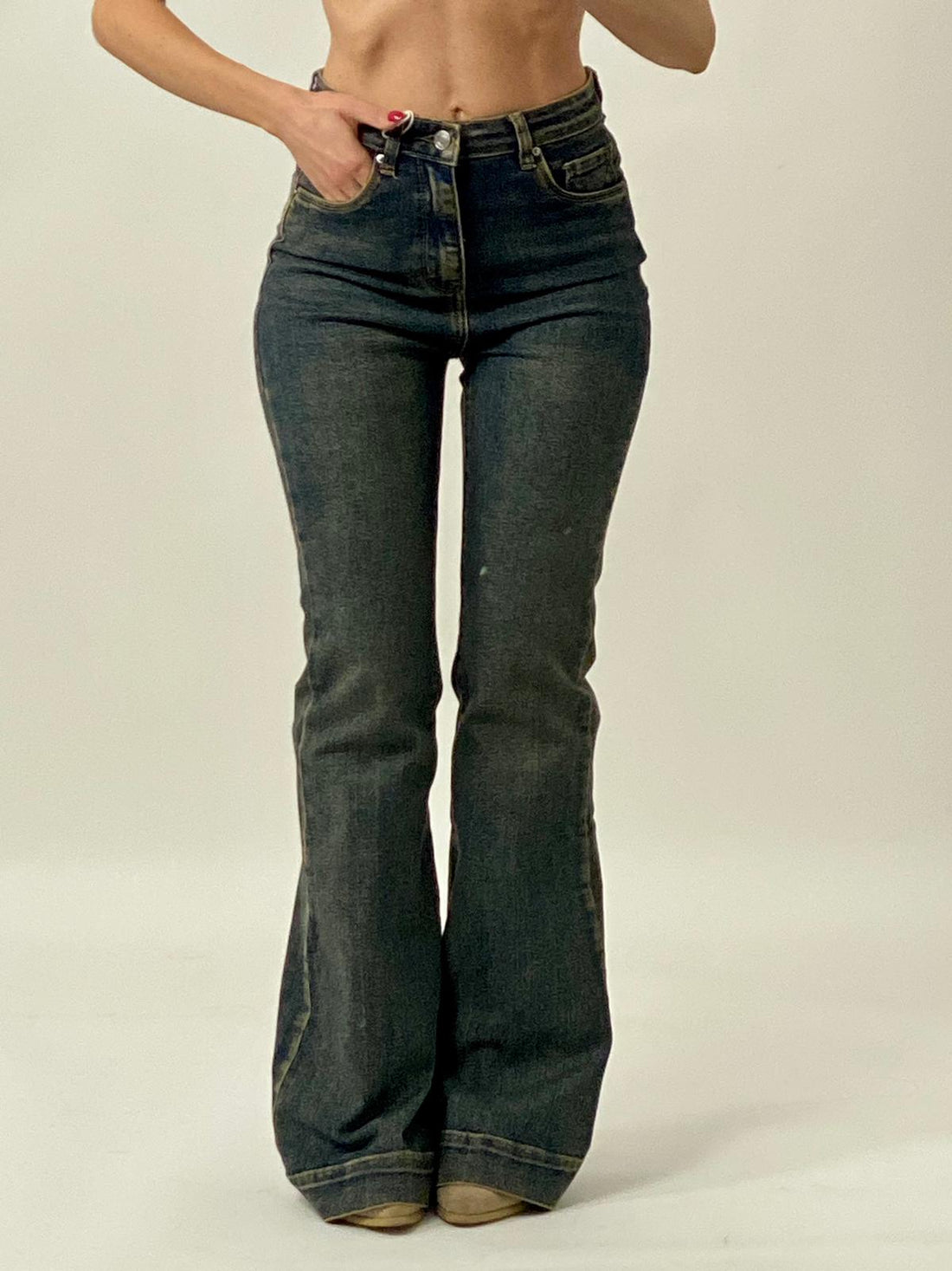 Jeans "Corinne" Sabbiato