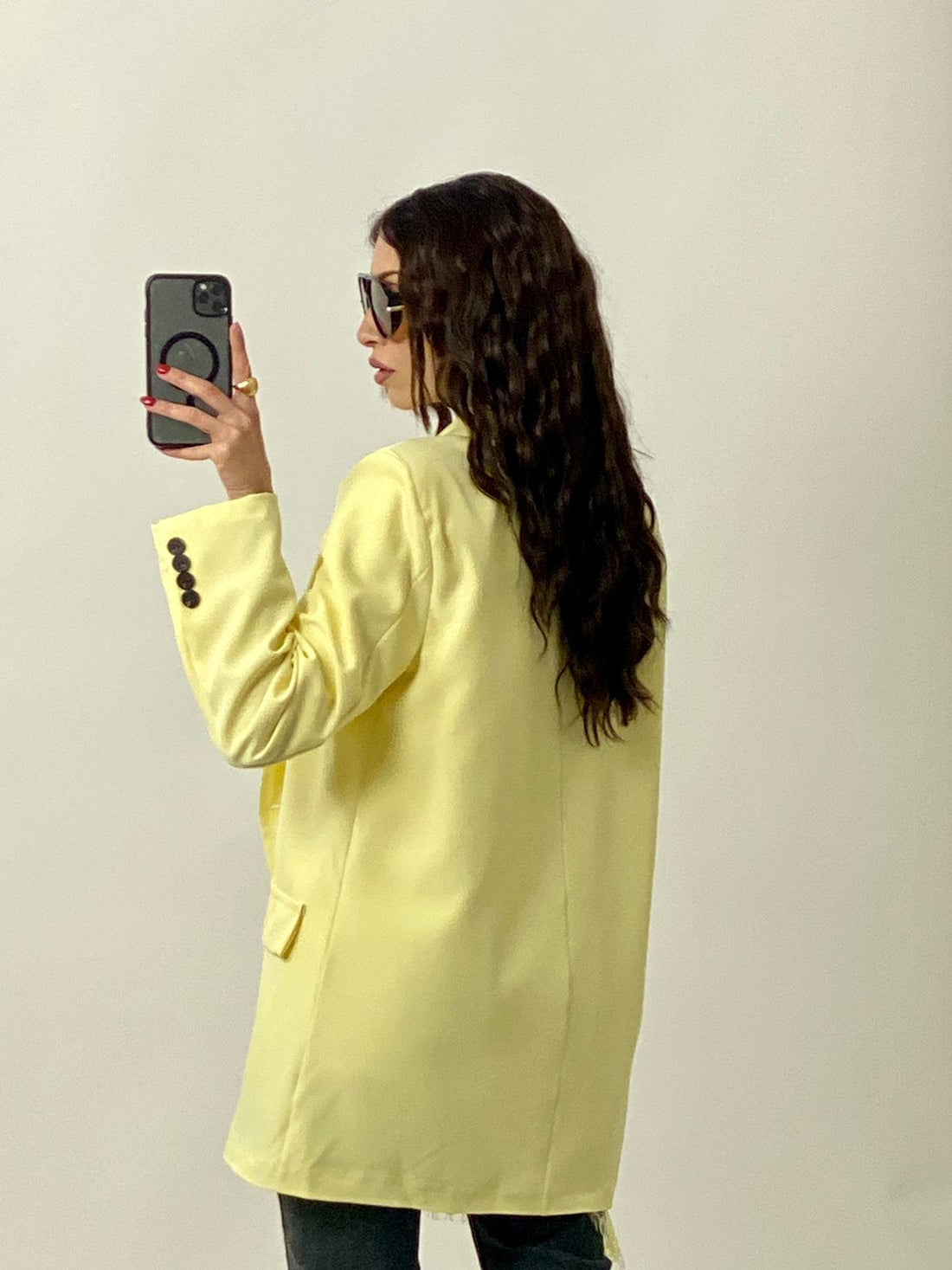 Giacca Doppiopetto Giallo