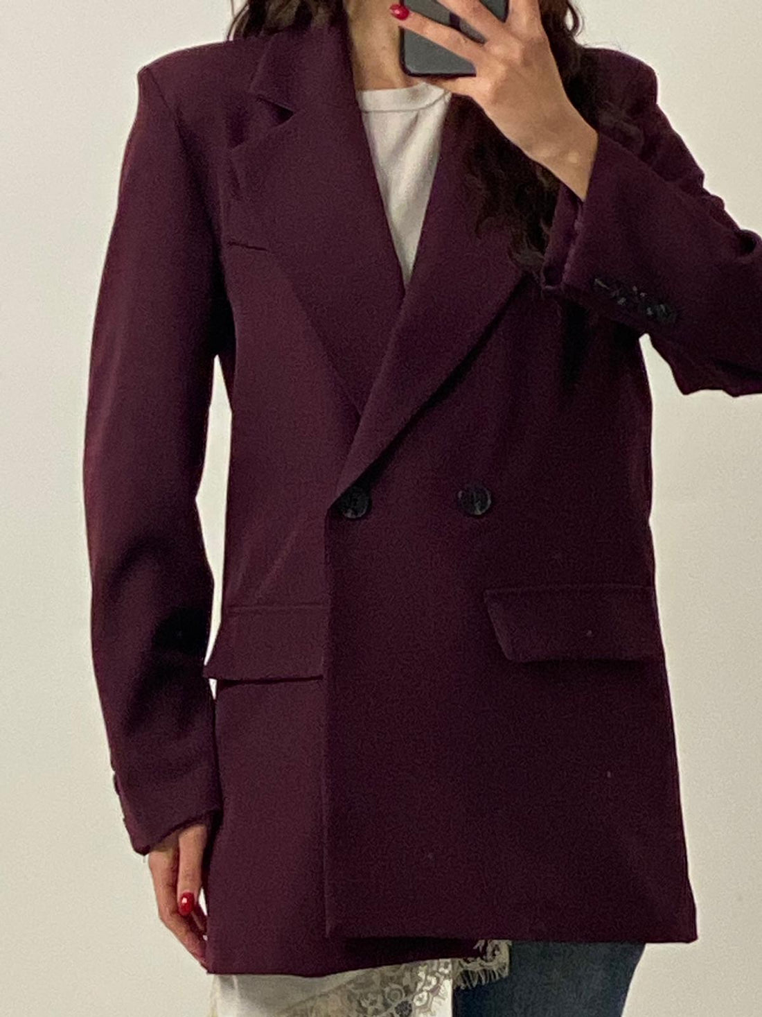 Blazer Doppiopetto Bordeaux
