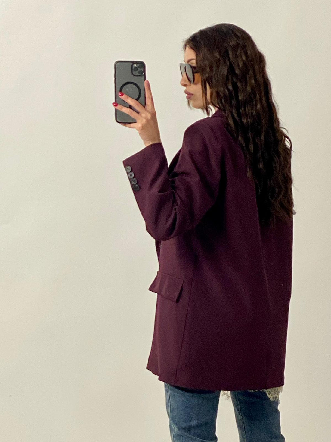 Blazer Doppiopetto Bordeaux