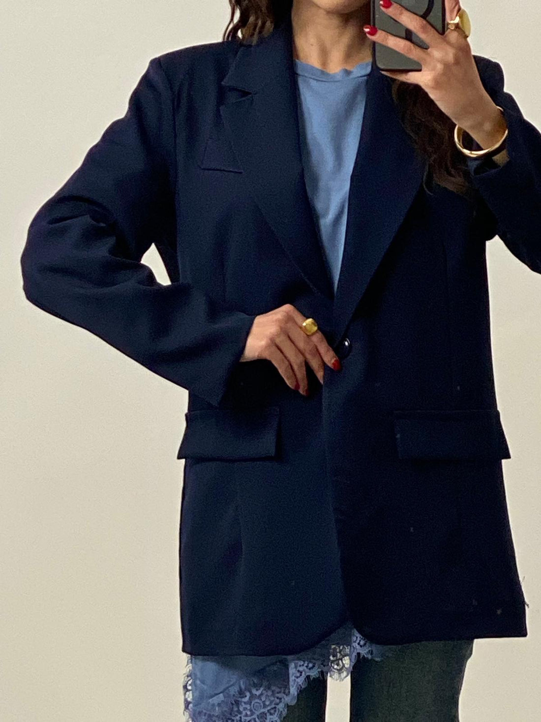 Blazer Monopetto Blu