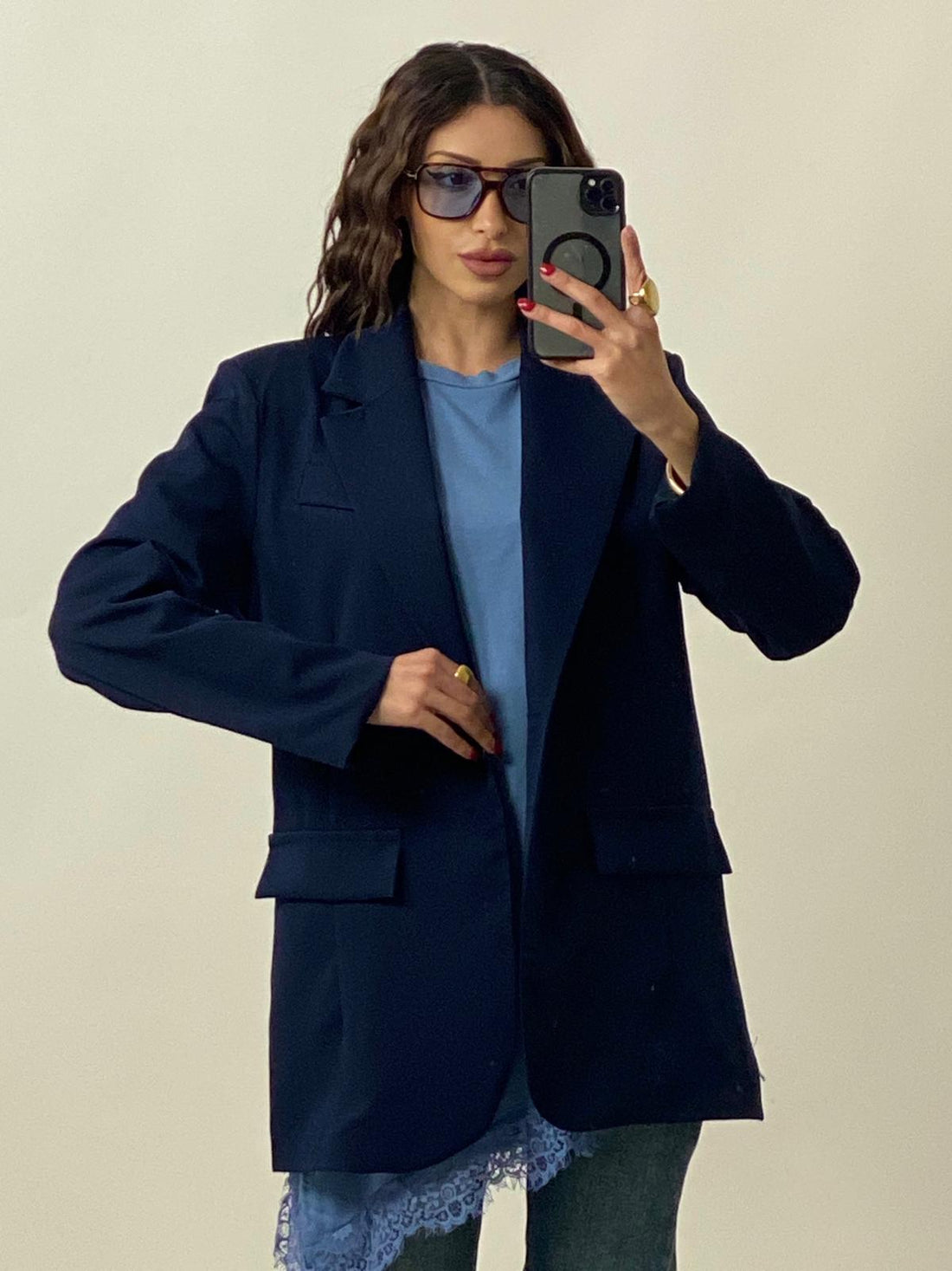 Blazer Monopetto Blu