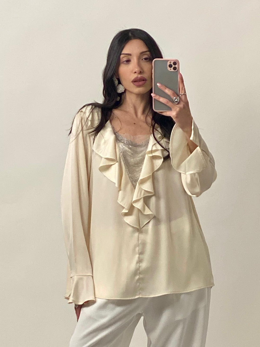Camicia "Soleil" Panna