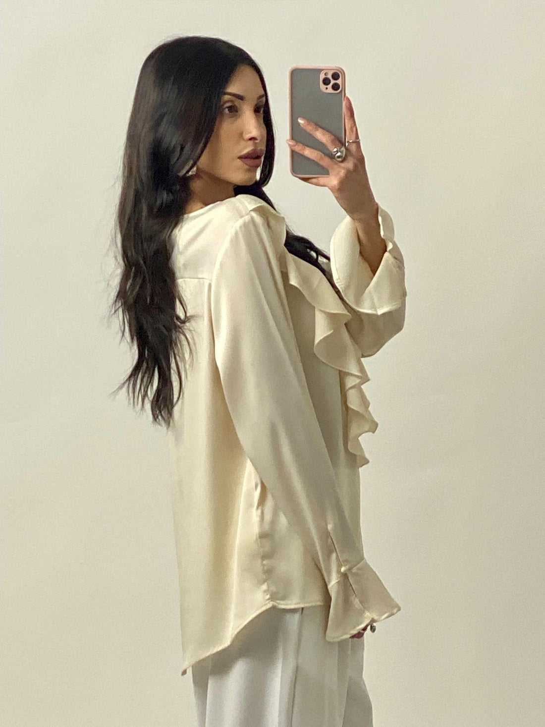 Camicia "Soleil" Panna