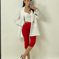 Capri pant "Rosso"