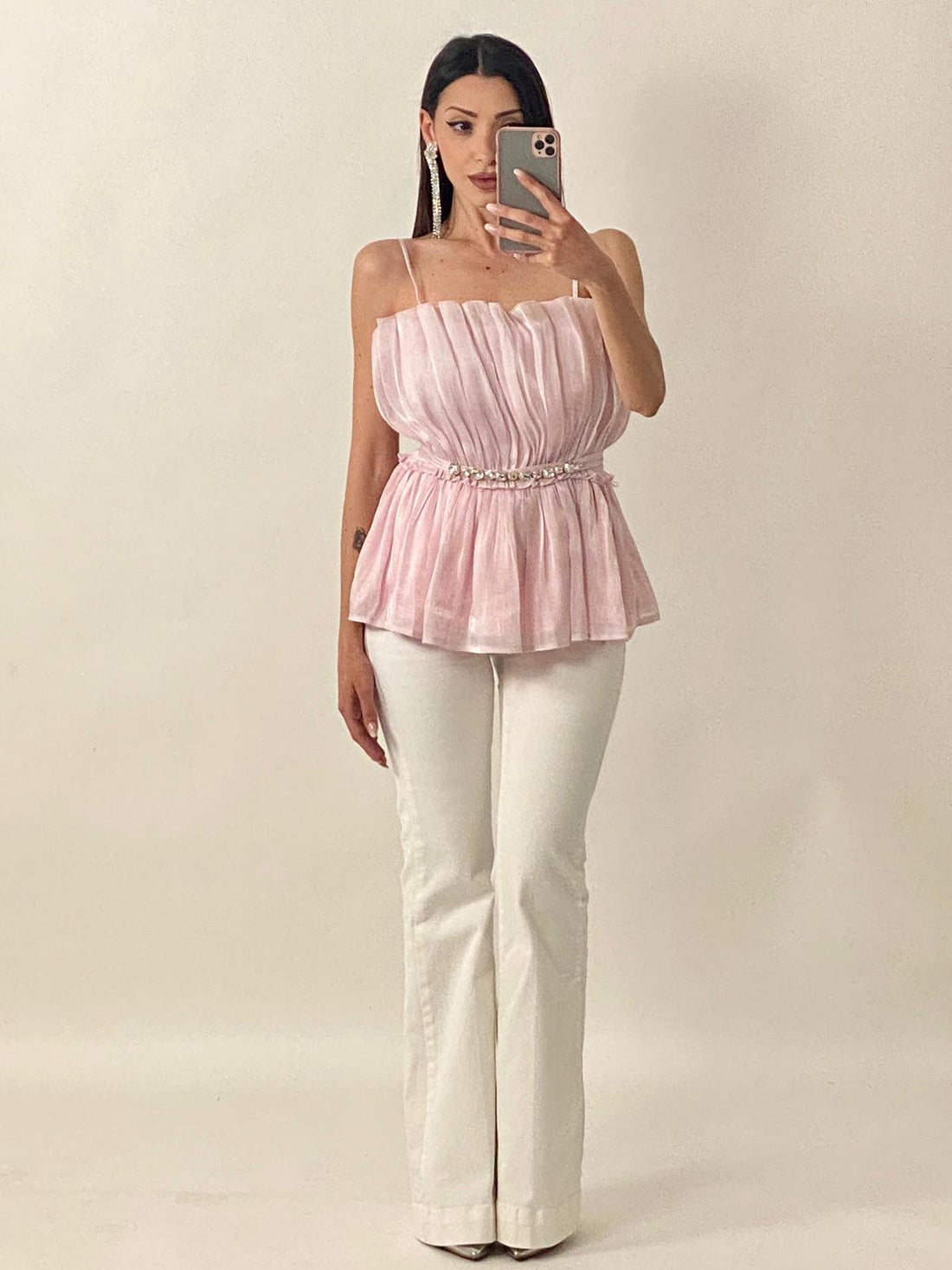 Top "Marble" Rosa