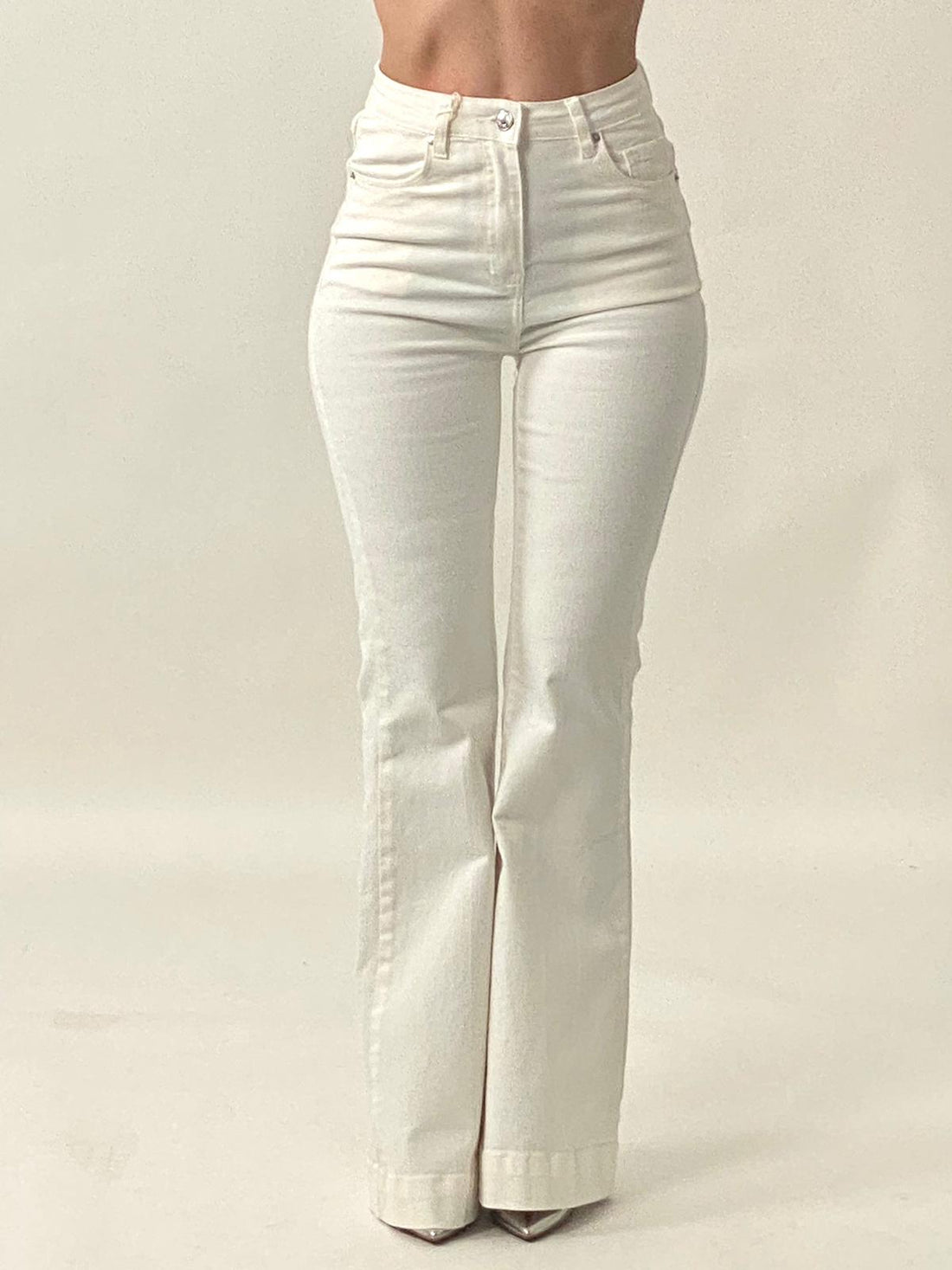 Jeans "Corinne" Bianco