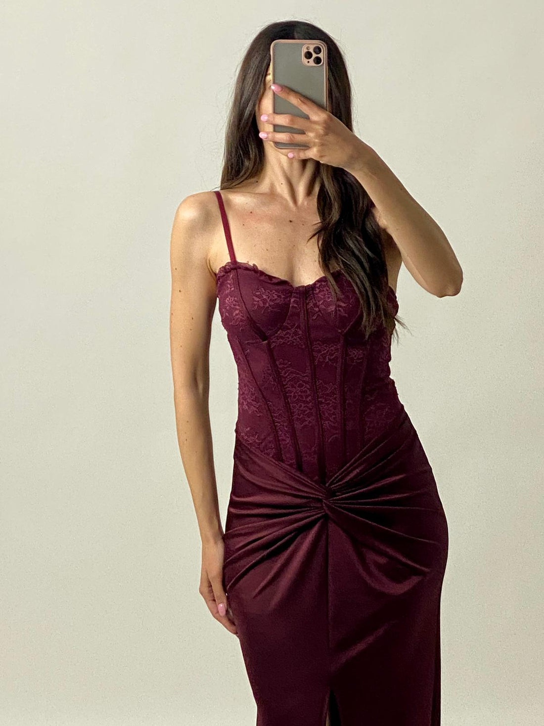 Abito "Chantal" Bordeaux